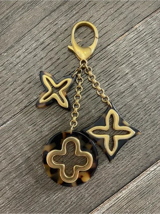 Louis Vuitton Gold-Tone Insolence Bag Charm Key Holder