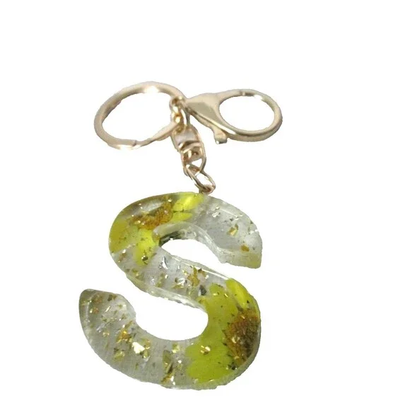 LETTER S INITIAL ACRYLIC KEYCHAIN (FOREVER 21)