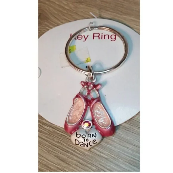 NEW AJMC Born to Dance Keychain Dancing Shoes