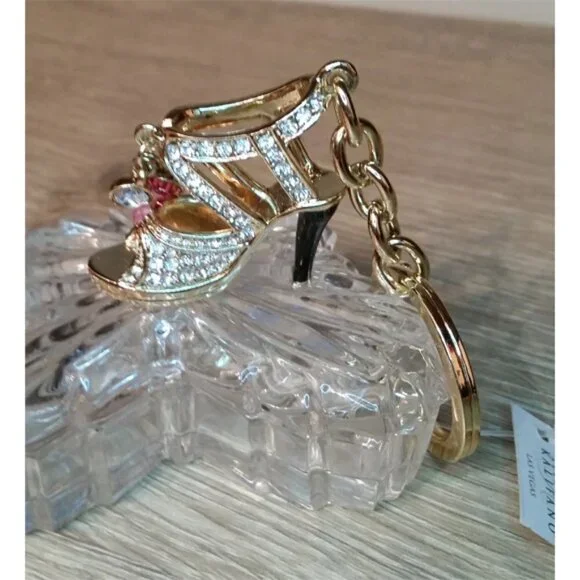 Nwt Alexander Kalifano Dazzle Shoe Key Chain Ring