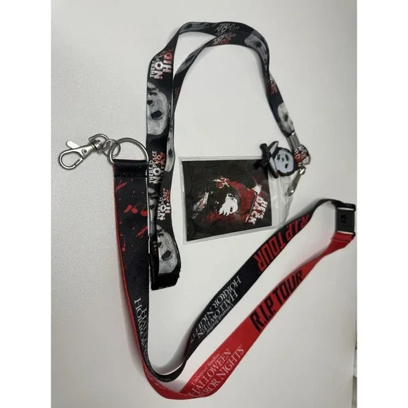 Halloween Horror Nights Michael Myers Lanyard‎ & ID Badge Universal Studios