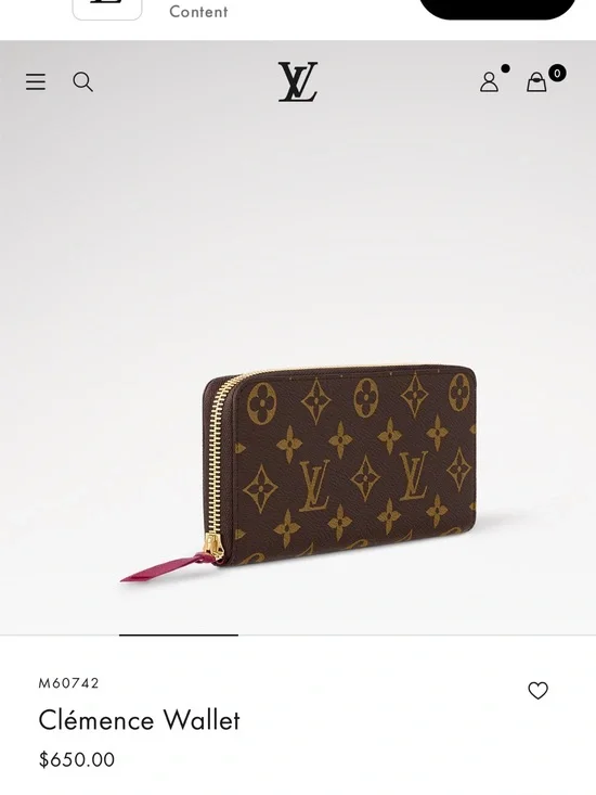 Louis Vuitton Monogram Canvas Long Zip Wallet