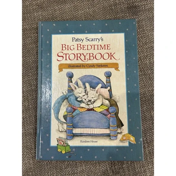 Vintage Children's Book, 1980 Pat Scarry's Big Bedtime‎ Storybook Hardcover