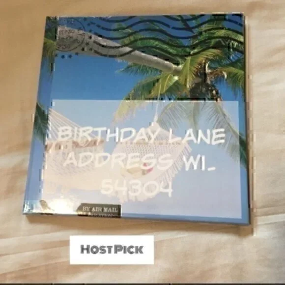 8x8 hardcover Birthday Address book