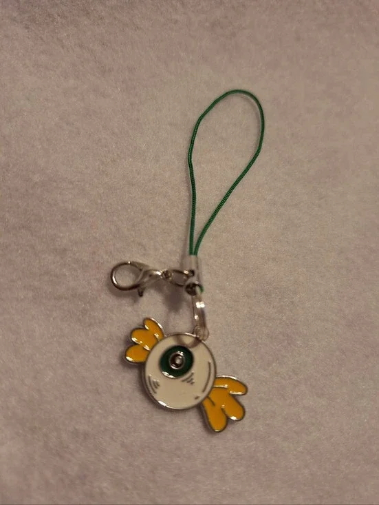 Eyeball With Wings Charm Zipper Bag Pull New