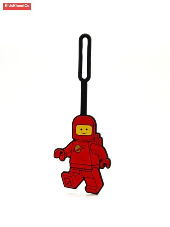 LEGO Spaceman Silicone Bag Tag - Red
