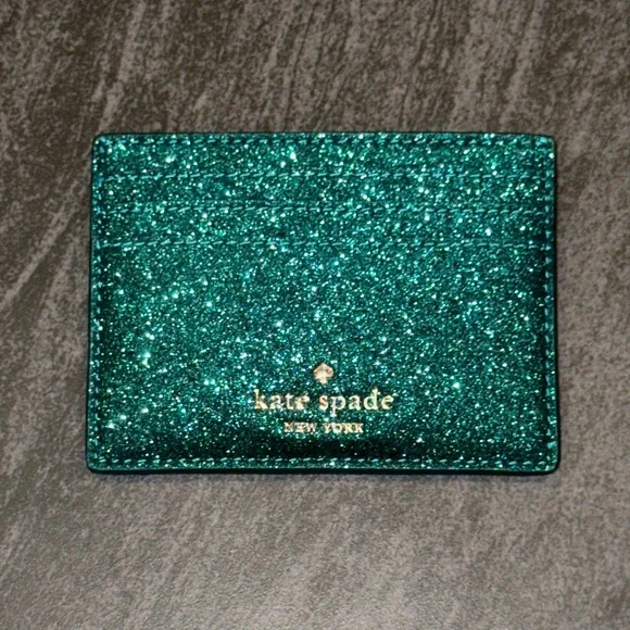 Kate Spade Boxed Small Glitter Slim Cardholder