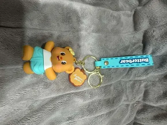 Butterbear Everyday Series Keychain Figure with Blue Strap