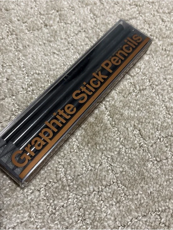 10 High Quality Graphite Stick Drawing Pencils (2 each: HB, 2B, 4B, 6B, 8B) NEW
