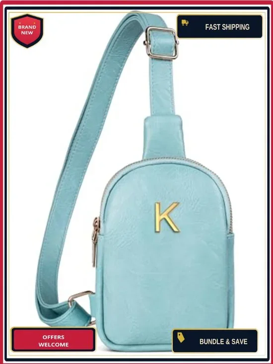 Girls Crossbody Bag Faux Leather Personalized Sling Purse Gift