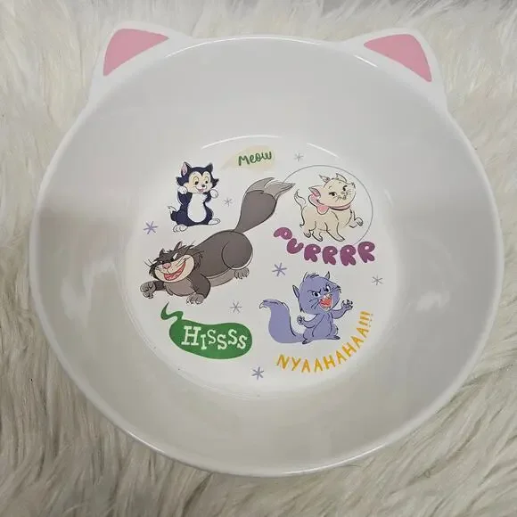 Disney Critters Cat Bowl Chaos Collection Marie Figaro Lucifer Yzma White