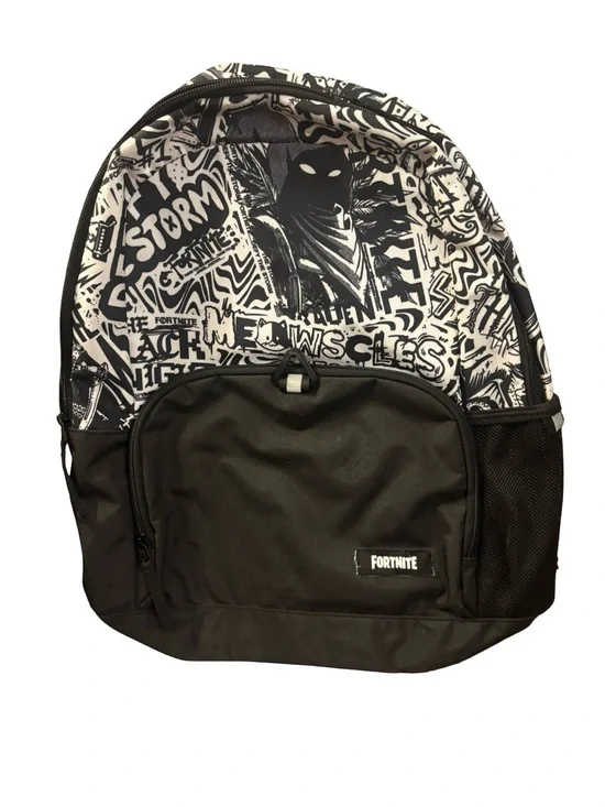 FORNITE Black & White Graphic Graffiti Stylish Streetwear Backpack