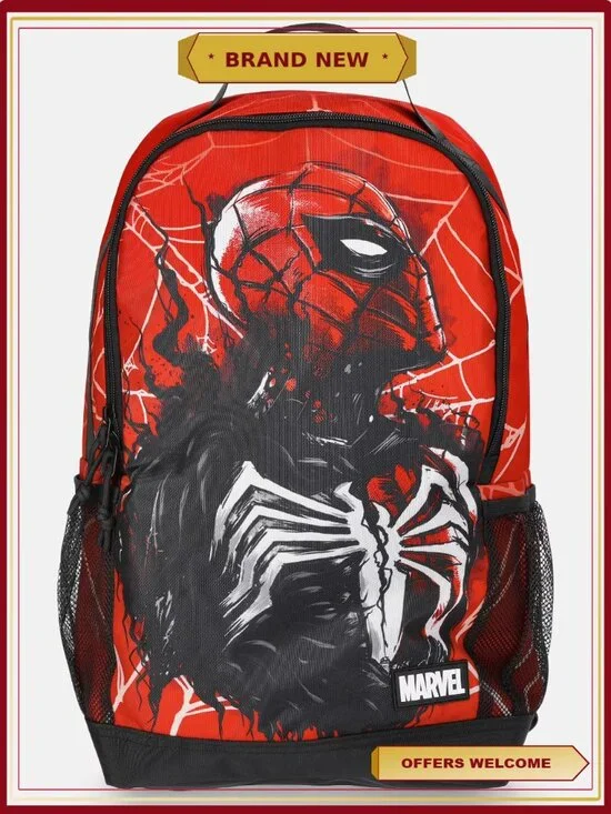 Spiderman Kids Sideways Wrap Around Backpack School Supplies