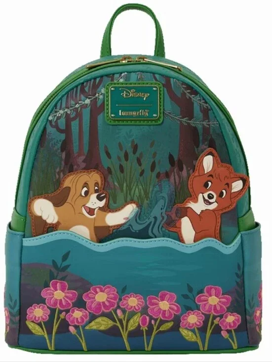 Disney Hard Tag Loungefly Mini Backpack. Fox & The Hound.