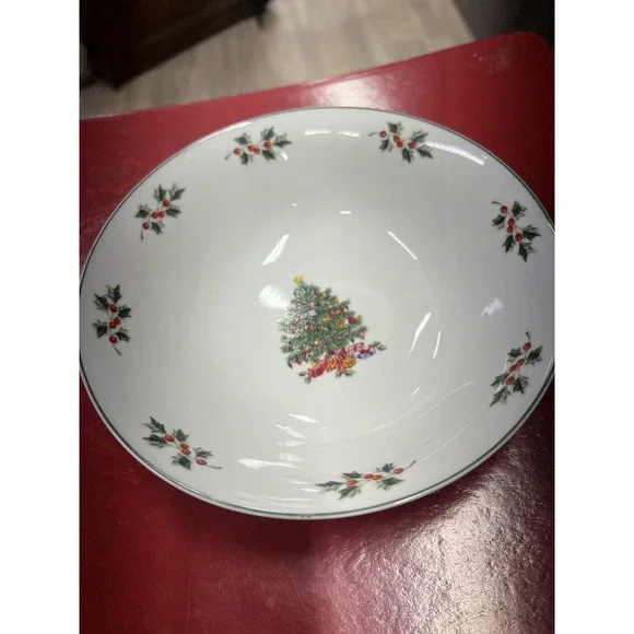 Gibson‎ Christmas Tree Trimming Bowls Soup Cereal 6.5