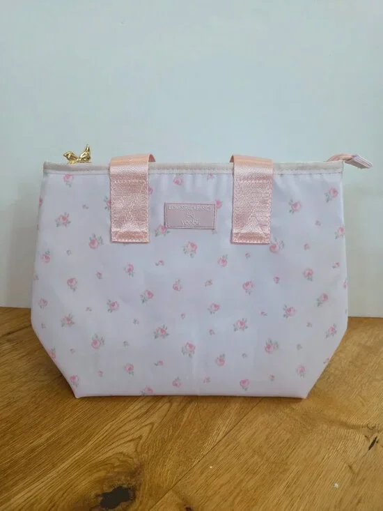 LoveShackFancy Target backpack lunch bag tech organizer pink Blooming Heirloom