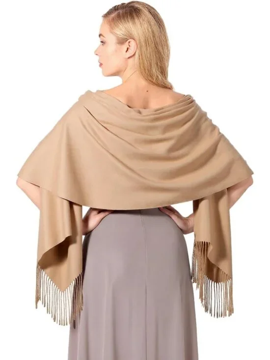 Cozy Pashmina Shawl Wrap for Women | Warm Winter Scarf for Evening Dresses