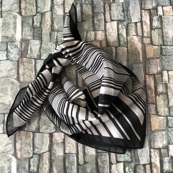 Striped Square Scarf