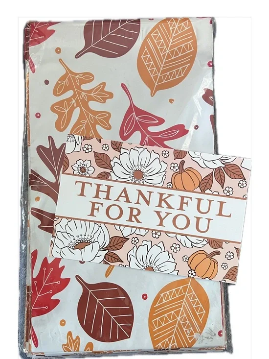 ‘Thankful For You’ Fall Poly Bundle. 6x9 Polys, 4x6 Notecards & 1” Stickers