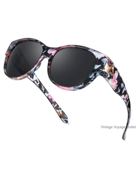Fit Over Glasses Polarized Sunglasses UV400 Protection Oversized Women