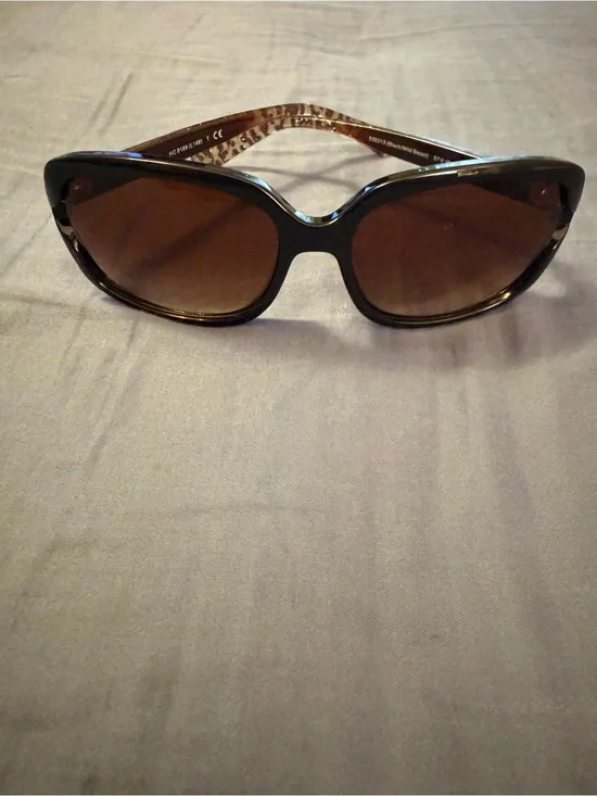 Coach Women's Tortoiseshell Sunglasses with Brown Lenses