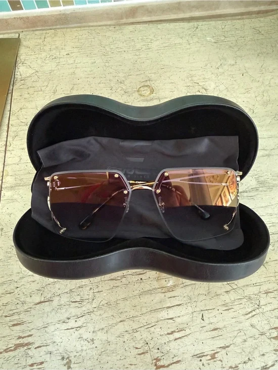Carrera Rimless Sunglasses with Brown Gradient Lenses NEW