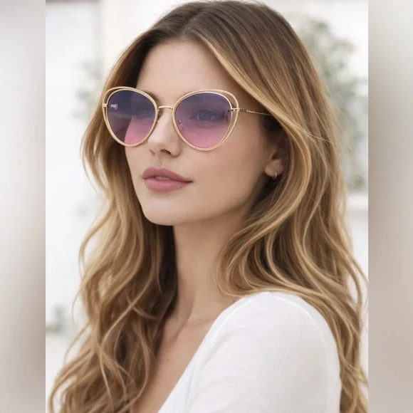 Miu Miu pink butterfly sunglasses, New