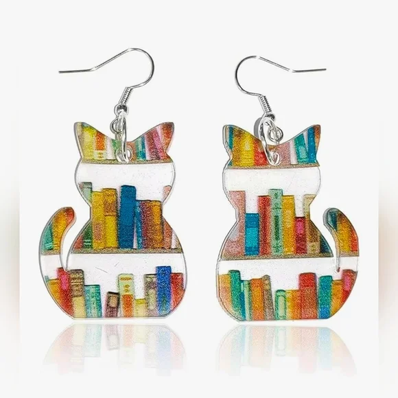 Colorful‎ Cat Earrings