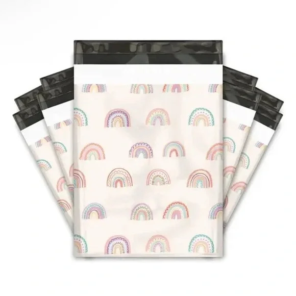 🌈 (20 ct) 10x13 Rainbow Poly Mailers with Rainbow Design🌈