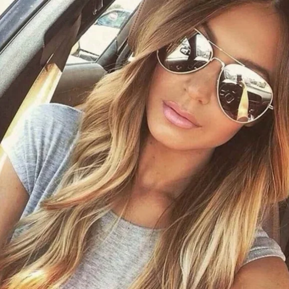 Kara and Kate aviator sunglasses silvertone
