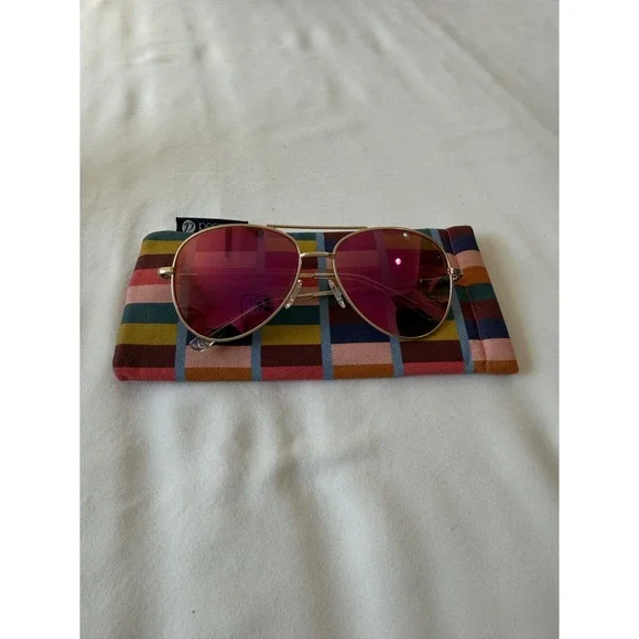 Peepers Ultraviolet Sun Aviator Reading Sunglasses Pink Gold +2.50 2471R250