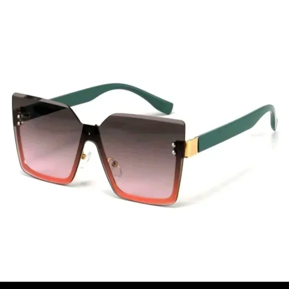 Fashionable Rimless Metal Frame Glasses