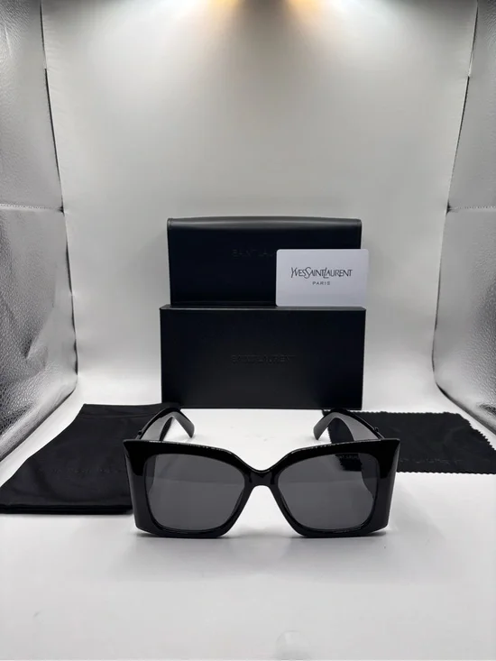 Yves Saint Laurent Black Cat-Eye Sunglasses