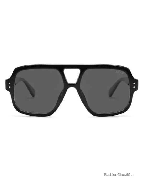 Retro Square Polarized Aviator Sunglasses UV400 TAC Lens Oversized Unisex