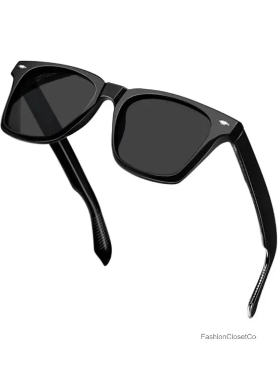 Square Polarized Sunglasses UV400 Acetate TR90 Frame Unisex Driving