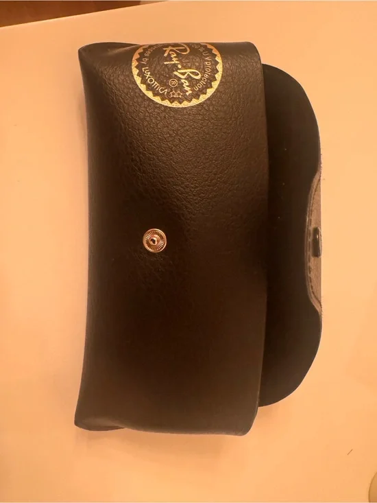 Ray-Ban Gold Frame Sunglasses with Blue Lenses