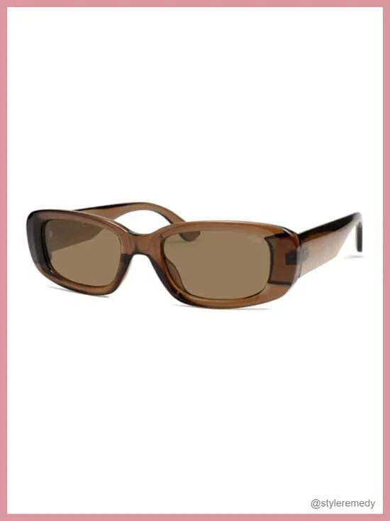 Retro Rectangle Polarized Sunglasses UV400 Protection