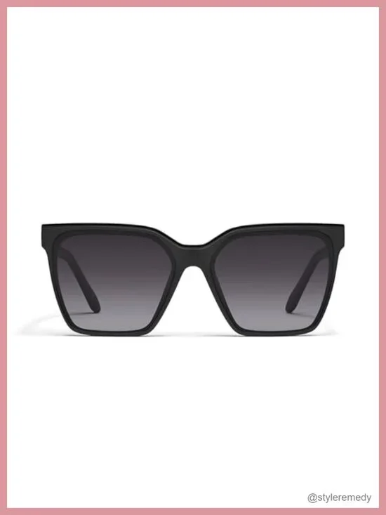 Square Sunglasses UV400 Polarized Metal Brow Bar