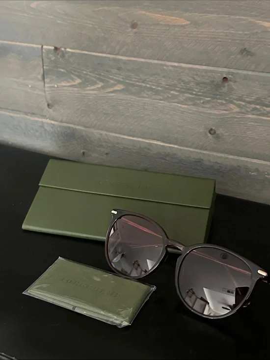 Longchamp Tortoise w/Wire Frame Sunglasses w/case NEW