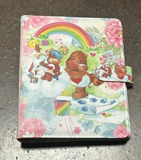 Care Bear A5 Binder w/ matching paper