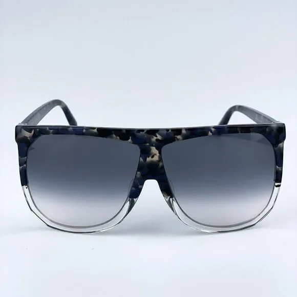 NEW Loewe LW40001F FILIPA 56B Shiny Havana Gradient Smoke Shield Women Sunglasse