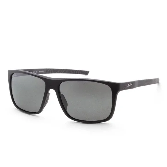 Maui Jim Lehopulu 58mm Matte Black Polarized Sunglasses MJ0598S-001 NEW $279