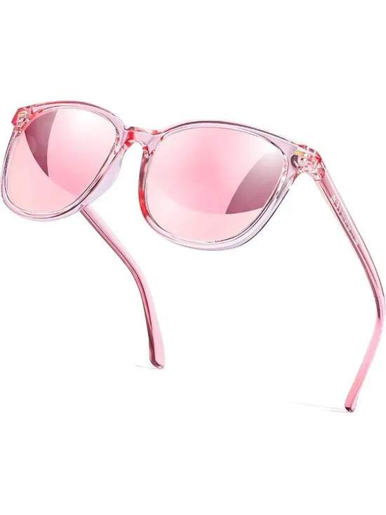 Trendy Polarized Sunglasses for Women | UV400 Protection, Oversized Reflective