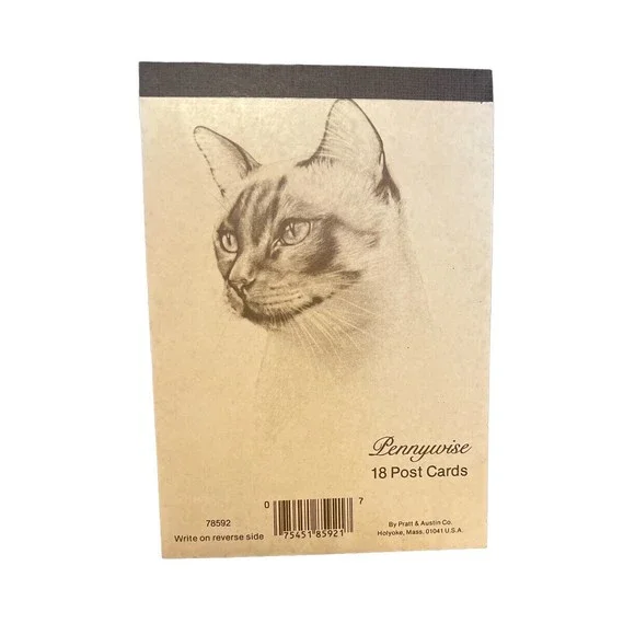 18 Vintage Siamese CAT KITTEN‎ FELINE Pratt & Austin Pennywise Post Cards UNUSED