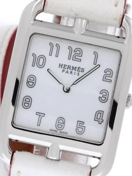 HERMES Cape Cod CC3.710 Double Tour white Dial Quartz Men's Watch_967205