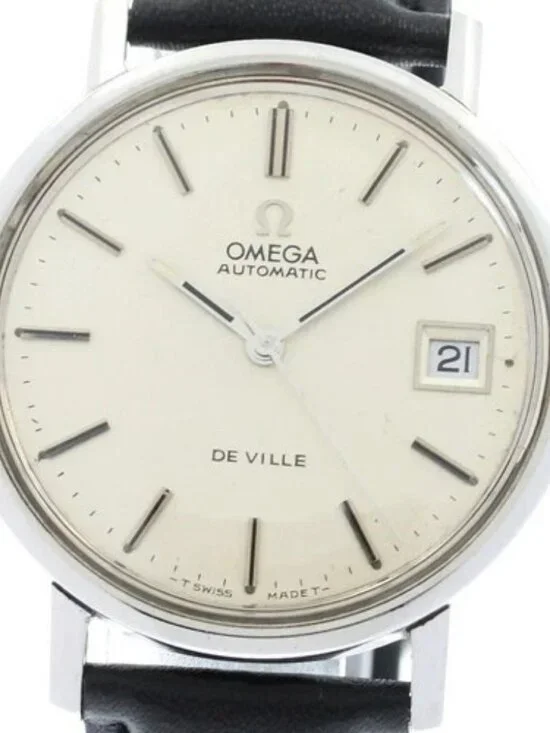 OMEGA De Ville 166.0161 Cal.1012 Date Silver Dial Automatic Men's Watch_967990