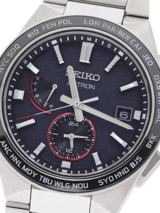SEIKO Astron SBXY075/8B63-0BK0 JAL 70th Limited Solar Powered Radio Men's_961292