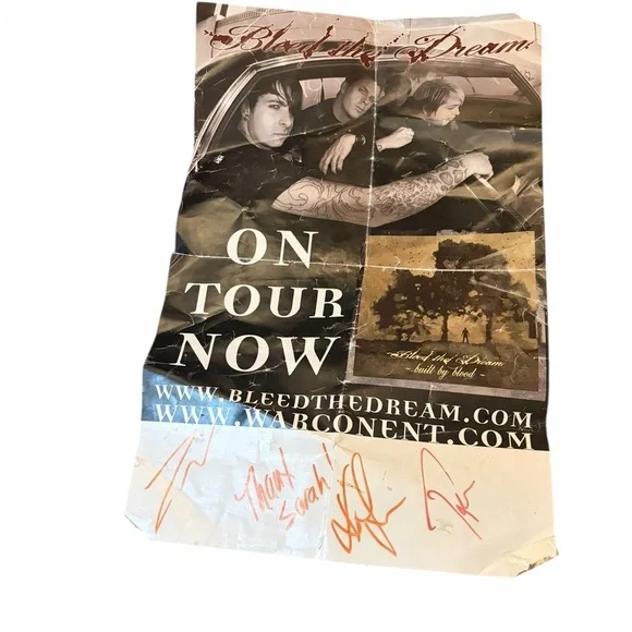 Bleed the Dream Signed Tour Poster – Rare Warcon Promo