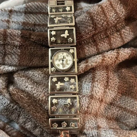 Brighton Gainesville Butterflies Bracelet Lucite Watch