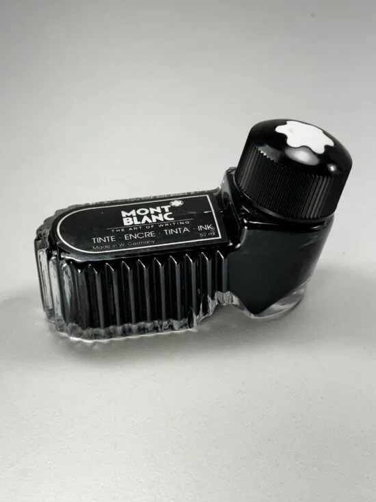 Montblanc 52ml Ink Bottle FULL Made in W Germany Original Fountain Pen Vintage